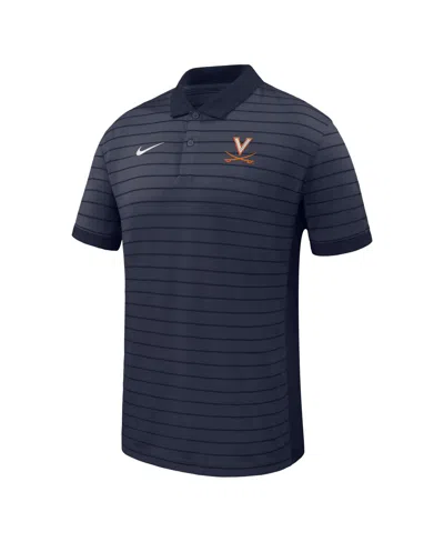Nike Men's Navy Virginia Cavaliers 2025 Early Seasonâ Coaches Sideline Victory Stripe Performance Polo Sh In Blue