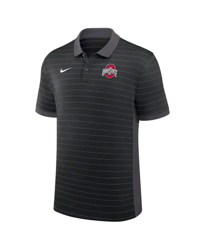 Nike Men's Black Ohio State Buckeyes 2025 Early Season Coaches Sideline Victory Stripe Performance Polo S In Black
