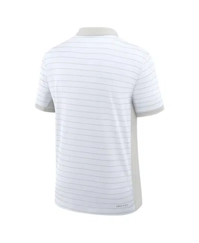 Nike Men's White Ohio State Buckeyes 2025 Early Season Coaches Sideline Victory Stripe Performance Polo S In White