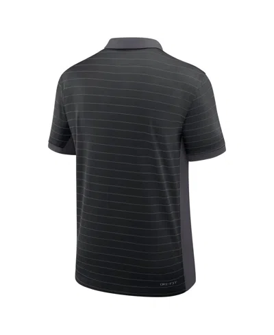 Nike Men's Black Ohio State Buckeyes 2025 Early Season Coaches Sideline Victory Stripe Performance Polo S In Black