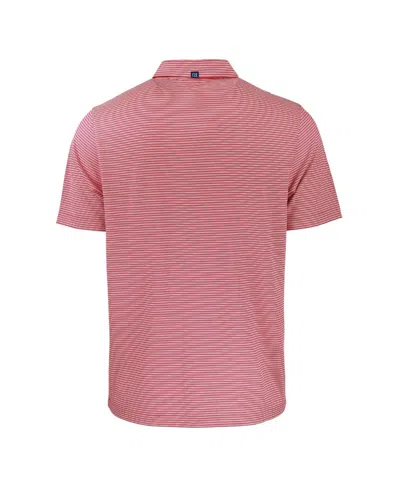 Cutter & Buck Men's Georgia Bulldogs Forge Eco Double Stripe Stretch Polo In Red