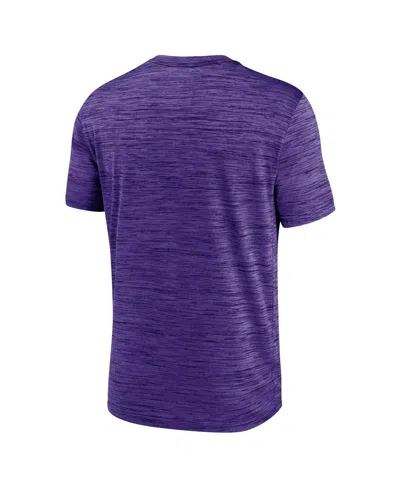 Nike Lsu Tigers Campus Center Block Velocity  Men's Dri-fit College T-shirt In Purple