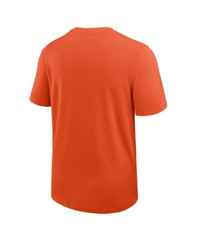 Nike Men's Orange Clemson Tigers 2025 Sideline Uv Performance Coach T-shirt In Orange
