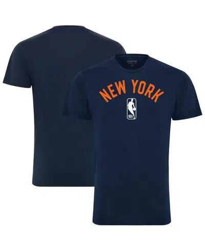 Sportiqe Men's And Women's Navy New York Knicks Bingham T-shirt