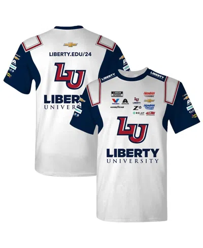 Hendrick Motorsports Team Collection White William Byron Liberty University Uniform T-shirt In White