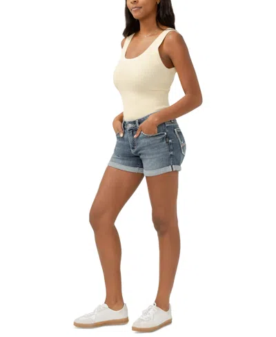 Silver Jeans Co. Women's Mid-rise Boyfriend Denim Shorts In Blue