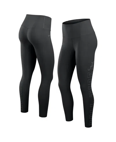 Nike Women's Black Alabama Crimson Tide Zenvy Performance Leggings In Black