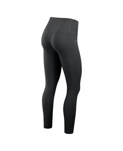 Nike Women's Black Alabama Crimson Tide Zenvy Performance Leggings In Black