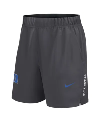 Nike Men's Gray Duke Blue Devils Primetime Woven Victory Performance Shorts In Gray