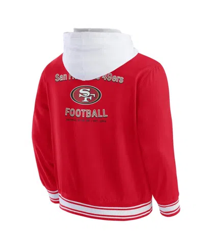 Fanatics Darius Rucker Collection By  Men's Scarlet San Francisco 49ers Full-snap Hoodie Jacket In Red