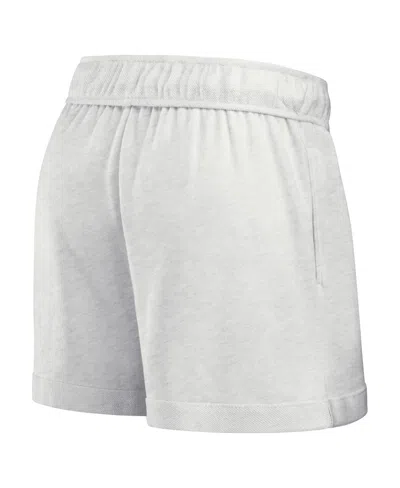 Fanatics Women's Oatmeal/white Florida Gators Win Badge Shorts In Gray