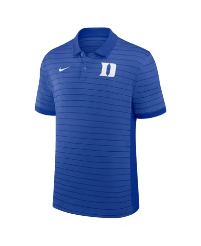 Nike Men's Royal Duke Blue Devils 2025 Early Season Coaches Sideline Victory Stripe Performance Polo Shir In Blue