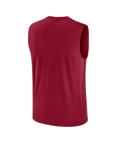 Nike Men's Cardinal Stanford Cardinal Primetime Tricode Legend Performance Tank Top In Red