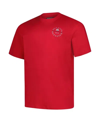 Fanatics Men's Scarlet Ohio State Buckeyes Big Tall Fast Break 2 Hit T-shirt In Red