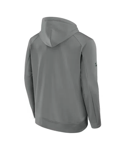 Fanatics Men's Gray Florida Panthers 2025 Stanley Cup Playoffs Authentic Pro Rink Fly Fleece Pullover Hoodie In Gray