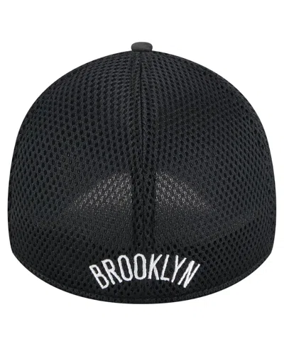 New Era Men's Black Brooklyn Nets Subtle Camo 39thirty Flex Hat