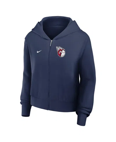 Nike Cleveland Guardians Womenâs  Women's Mlb Full-zip Hoodie In Blue