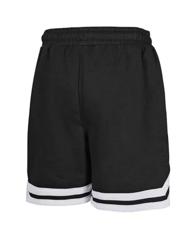 Outerstuff Big Boys And Girls Black Brooklyn Nets Teardrop Fleece Shorts In Black