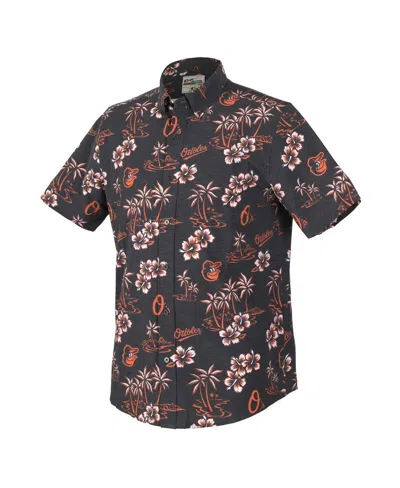 Reyn Spooner Men'sâ Black Baltimore Orioles Kekai Performance Button-up Shirt In Black