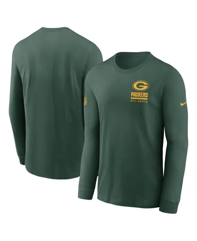 Nike Green Bay Packers Sideline Team Issue  Men's Dri-fit Nfl Long-sleeve T-shirt In Green