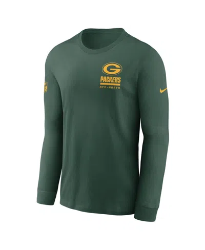 Nike Green Bay Packers Sideline Team Issue  Men's Dri-fit Nfl Long-sleeve T-shirt In Green