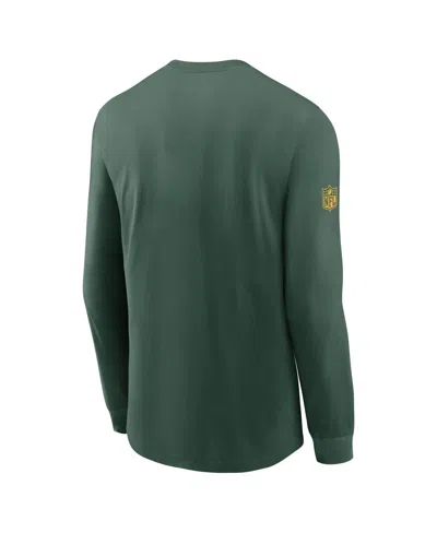 Nike Green Bay Packers Sideline Team Issue  Men's Dri-fit Nfl Long-sleeve T-shirt In Green
