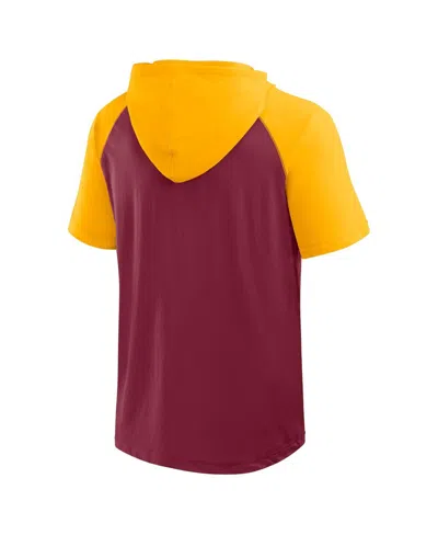 Logo Athletic Men's Burgundy Washington Commanders Prime Hoodie T-shirt
