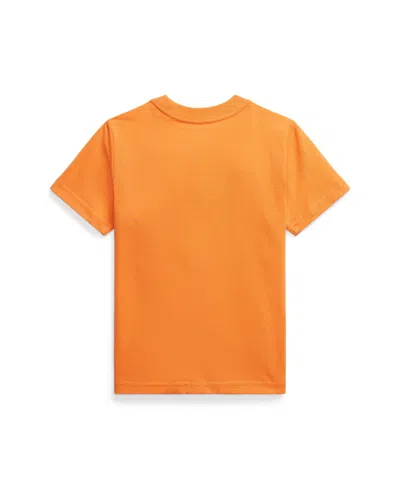 Polo Ralph Lauren Jersey Pocket T-shirt In Orange