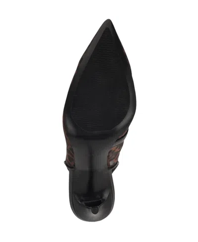 Nine West Women's Feather Slingback Stiletto Pumps In Black