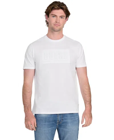 Guess Men's Embossed Logo T-shirt In White