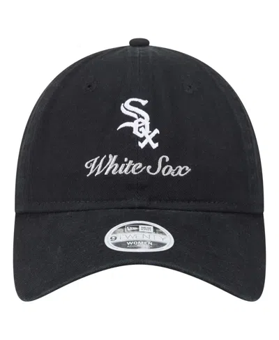 New Era Women'sâ Black Chicago White Sox Preppy Team 9twenty Adjustable Hat