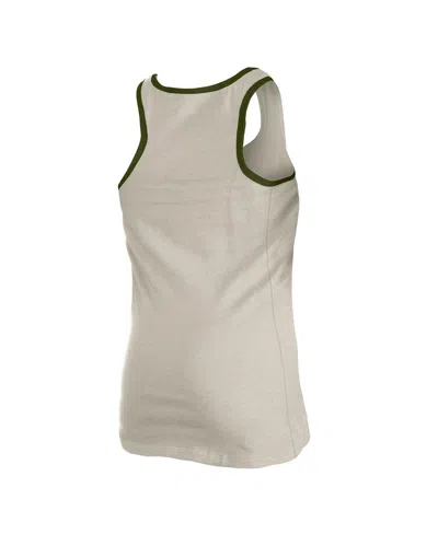 New Era Women's Cream Baltimore Orioles Armed Forces Tank Top In Gray