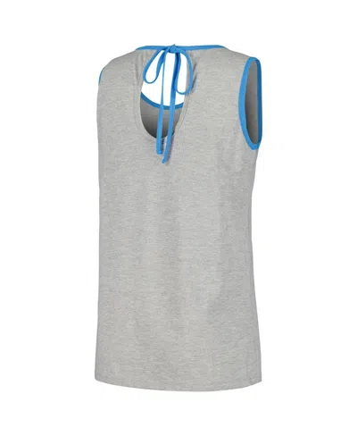 G-iii 4her By Carl Banks Women's Heather Gray Ross Chastain Fastest Lap Fashion Tank Top In Gray