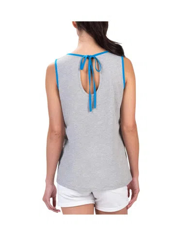 G-iii 4her By Carl Banks Women's Heather Gray Ross Chastain Fastest Lap Fashion Tank Top In Gray