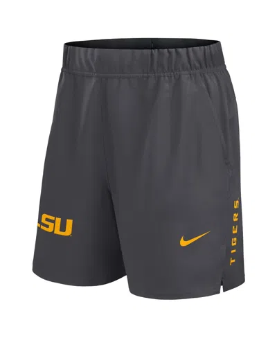 Nike Men's Gray Lsu Tigers Primetime Woven Victory Performance Shorts In Gray