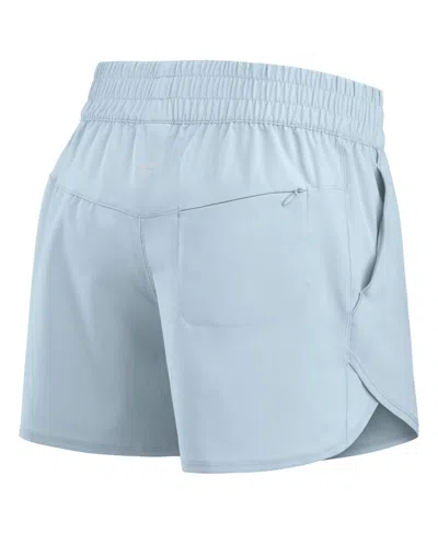Fanatics Women's Light Blue Chicago Cubs Studio Woven Vibe Shorts In Blue