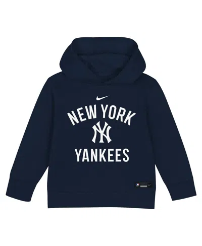Nike Toddler 2-piece Navy New York Yankees Club Fleece Pullover Hoodie And Sweatpants Set In Blue