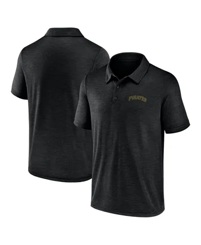 Fanatics Men's Black Pittsburgh Pirates Unstoppable Polo Shirt In Black