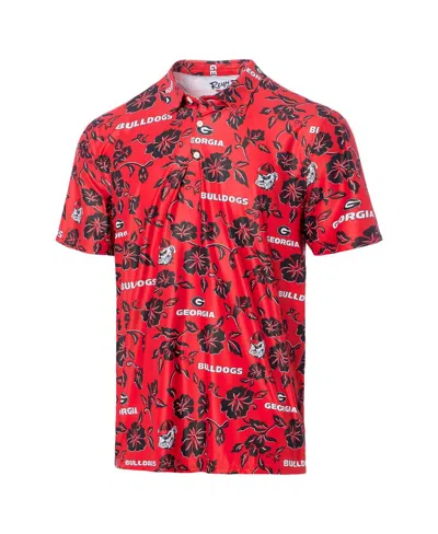 Reyn Spooner Men's Red Georgia Bulldogs Performance Polo Shirt In Red