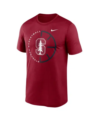 Nike Men's Cardinal Stanford Cardinal Legend Basketball Icon Performance T-shirt In Brown