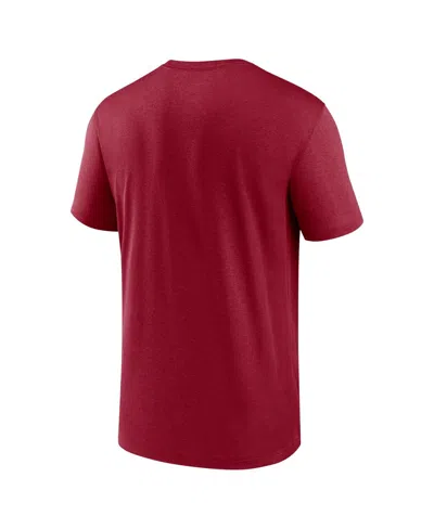 Nike Men's Cardinal Stanford Cardinal Legend Basketball Icon Performance T-shirt In Brown