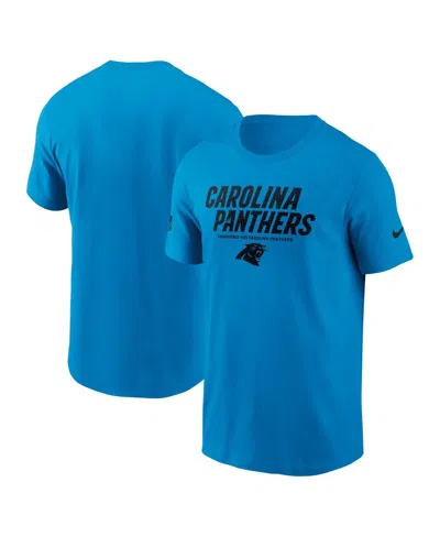 Nike Carolina Panthers Sideline Team Issue  Men's Dri-fit Nfl T-shirt In Blue