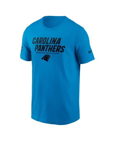 Nike Carolina Panthers Sideline Team Issue  Men's Dri-fit Nfl T-shirt In Blue