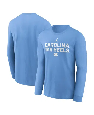 Jordan Men's North Carolina Sideline  Brand Dri-fit College Long-sleeve T-shirt In Blue