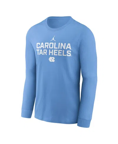 Jordan Men's North Carolina Sideline  Brand Dri-fit College Long-sleeve T-shirt In Blue