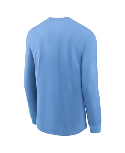 Jordan Men's North Carolina Sideline  Brand Dri-fit College Long-sleeve T-shirt In Blue