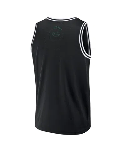 Fanatics Men's Black New York Jets Elements Future Ground Jersey Tank Top In Black