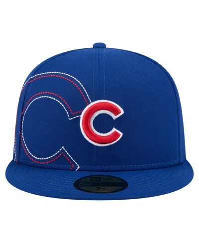 New Era Men's Royal Chicago Cubs Yarn Stitch 59fifty Fitted Hat