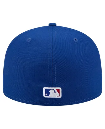 New Era Men's Royal Chicago Cubs Yarn Stitch 59fifty Fitted Hat