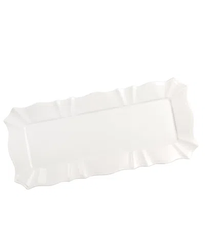 Euro Ceramica Chloe Rectangular Tray In White